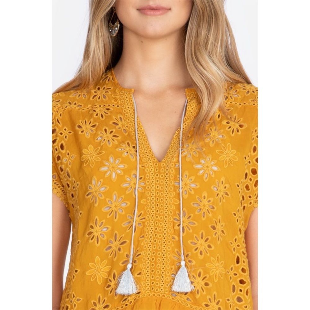 Johnny Was Persimmon Leith Top Rayon Medium NWT - Picture 7 of 9